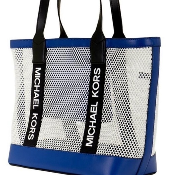 Michael Kors Danika Mesh Tote Sapphire/Black - Picture 11 of 11